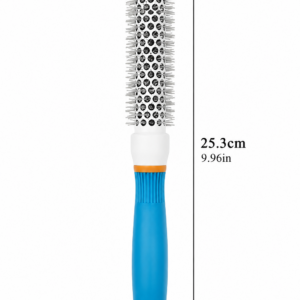 3.2cm small round hair styling brush with blue handle
